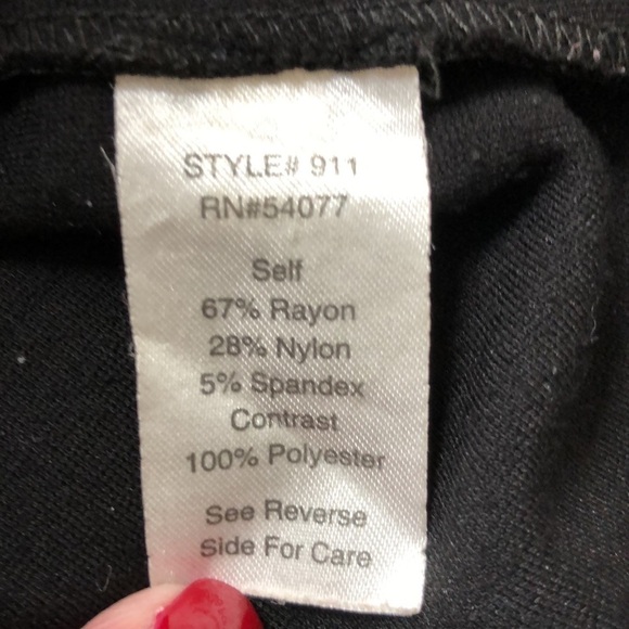 CAbi Style #911 Black Knit Button Front Blazer w Waterfall Collar - Size Medium - Picture 5 of 6